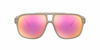 Picture of A|X ARMANI EXCHANGE Men's AX4104S Rectangular Sunglasses, Matte Grey/Red Mirrored/Orange, 61 mm