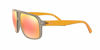 Picture of A|X ARMANI EXCHANGE Men's AX4104S Rectangular Sunglasses, Matte Grey/Red Mirrored/Orange, 61 mm