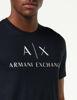 Picture of A|X ARMANI EXCHANGE mens Classic Crew Logo Tee T Shirt, Dark Blue, Medium US