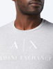 Picture of A|X ARMANI EXCHANGE mens Classic Crew Logo Tee T Shirt, B09b Heather Grey, Large US