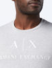 Picture of A|X ARMANI EXCHANGE mens Crew Neck Logo Tee T Shirt, B09b Heather Grey, Medium US
