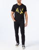 Picture of A|X ARMANI EXCHANGE Men's Pop Art Illusion Logo V-Neck T-Shirt, Black, XXL