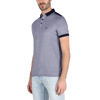 Picture of A|X ARMANI EXCHANGE mens With Stripes Polo Shirt, Navy, X-Large US
