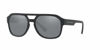 Picture of A|X ARMANI EXCHANGE Men's AX4074S Rectangular Sunglasses, Matte Black/Light Grey Mirrored/Black, 57 mm