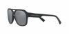 Picture of A|X ARMANI EXCHANGE Men's AX4074S Rectangular Sunglasses, Matte Black/Light Grey Mirrored/Black, 57 mm