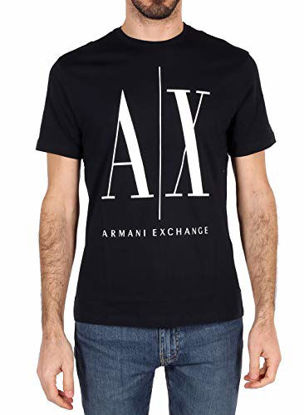 Picture of A|X ARMANI EXCHANGE mens Icon Graphic T-shirt T Shirt, Navy, XX-Large US