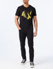 Picture of A|X ARMANI EXCHANGE Men's Pop Art Illusion Logo V-Neck T-Shirt, Black, XL