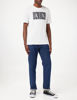 Picture of A|X ARMANI EXCHANGE mens Crew Neck Logo Tee T Shirt, Grid Logo White, Large US