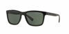 Picture of A|X ARMANI EXCHANGE Men's AX4045S Rectangular Sunglasses, Shiny Black/Green, 56 mm