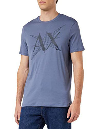 Picture of A|X ARMANI EXCHANGE mens Pop Art Logo T-shirt T Shirt, Grisaille, Large US