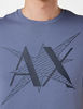 Picture of A|X ARMANI EXCHANGE mens Pop Art Logo T-shirt T Shirt, Grisaille, Large US