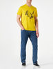 Picture of A|X ARMANI EXCHANGE Men's Pop Art Illusion Logo V-Neck T-Shirt, Acid Yellow, XXL