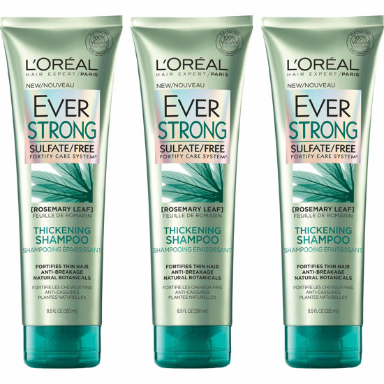 Picture of L'Oreal Paris Hair Care Everstrong Sulfate Free Thickening Shampoo, 3 Count