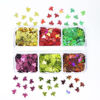 Picture of Maple Leaf Nail Art Glitter Sequins 3D Holographic Fall Leaves Nail Flakes 6 Grids Green Red Autumn Leaves Nails Sequins for Acrylic Nails Decorations DIY Crafts