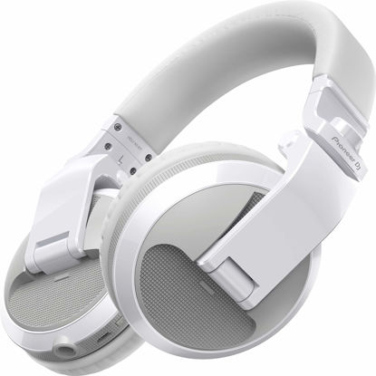 Picture of Pioneer DJ HDJ-X5BT-W - Closed-back, Bluetooth-compatible, Circumaural DJ Headphones with 40mm Drivers, 5Hz-30kHz Frequency Range, Detachable Cable, and Carry Pouch - White