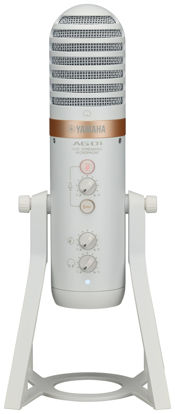 Picture of Yamaha AG01 White USB microphone with integrated high-performance mixer and Steinberg Software Suite