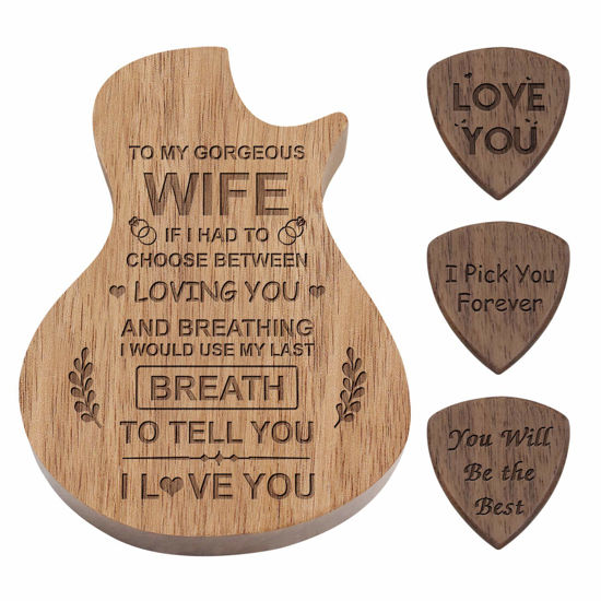 Guitar pick sales box personalized