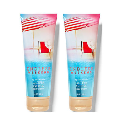 Picture of Bath & Body Works Endless Weekend Ultimate Hydration Cream For Women 8 Fl Oz 2- Pack (Endless Weekend) 16 Ounce