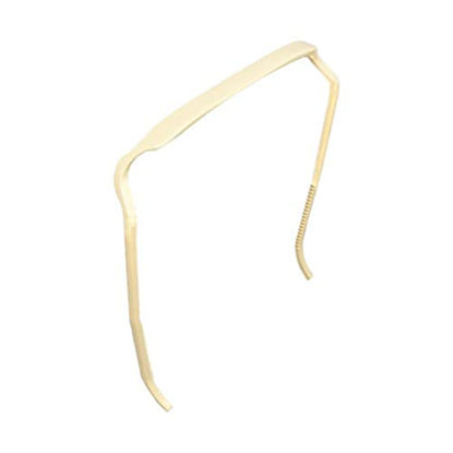 Picture of Zazzy Bandz - Curly Thick Hair Headband - Hair Blending (Slim Relaxed Fit, Cream Beige)