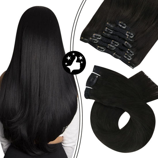 Clip in remy human hair extensions deals full head