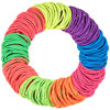 Picture of Expressions 216-Piece Hair Ties, 4mm Hair Elastics Neon Colors Value Pack, No Metal Hair Bands for Women, Durable Ponytail Holders For Thick Hair, Curly Hair and All Hair Types