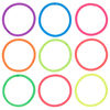 Picture of Expressions 216-Piece Hair Ties, 4mm Hair Elastics Neon Colors Value Pack, No Metal Hair Bands for Women, Durable Ponytail Holders For Thick Hair, Curly Hair and All Hair Types