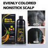 Picture of Instant Black Hair Dye Shampoo for Women MEIDU Hair Color Shampoo Gray Hair For Men- 100% Gray Coverage - Herbal Ingredients 3 in 1 Black Hair Dye 500ml