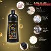 Picture of Instant Black Hair Dye Shampoo for Women MEIDU Hair Color Shampoo Gray Hair For Men- 100% Gray Coverage - Herbal Ingredients 3 in 1 Black Hair Dye 500ml