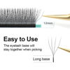 Picture of NAGARAKU W Eyelash Extension 4D Volume Premade 0.07mm D curl 8-15mm mix Faux Mink Matte Black Cluster Easy Fanning yy Eye Lashes