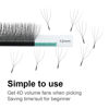 Picture of NAGARAKU W Eyelash Extension 4D Volume Premade 0.07mm D curl 8-15mm mix Faux Mink Matte Black Cluster Easy Fanning yy Eye Lashes