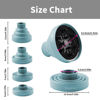 Picture of Collapsible Silicone Hair Dryer Diffuser - Travel and Easy Storage - Fit Nozzle Diameter D-1.575Inch to 1.968 Inch (4-5cm) …