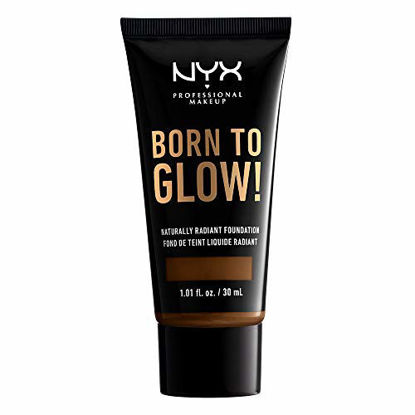 Picture of NYX PROFESSIONAL MAKEUP Born To Glow Naturally Radiant Foundation, Medium Coverage - Walnut