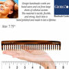 Picture of Giorgio G43 Large 7.25 Inch Hair Detangling Comb, Wide Teeth for Thick Curly Wavy Hair. Long Hair Detangler Comb For Wet and Dry. Handmade of Quality Cellulose, Saw-Cut, Hand Polished, Tortoise Shell
