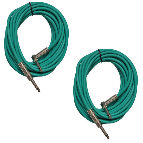 Seismic Audio SAGC20R-YELLOW Straight To Right-Angle