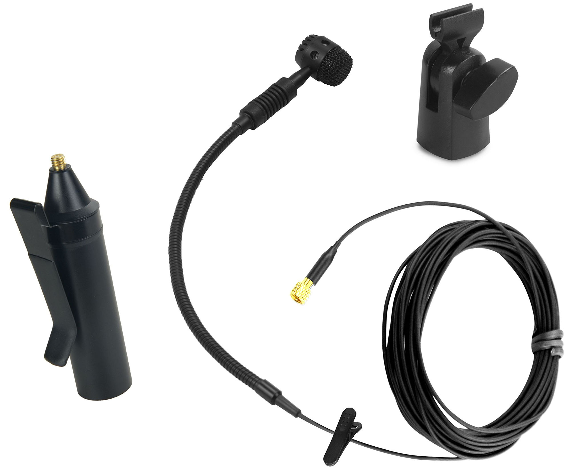 GetUSCart HEIMU Clip On Instrument Condenser Microphone + Universal