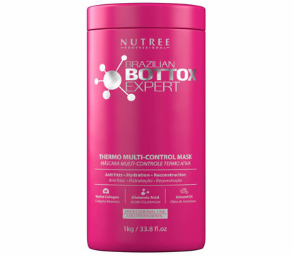 Picture of Hair Bottox Expert Thermal Mask - Contains Marine Collagen and Almond Oil - Formaldehyde-Free - Repairs the Hair Elasticity and Flexibility, Softens, Moisturizers, Adds Shine (Brazilian 33.8 oz)