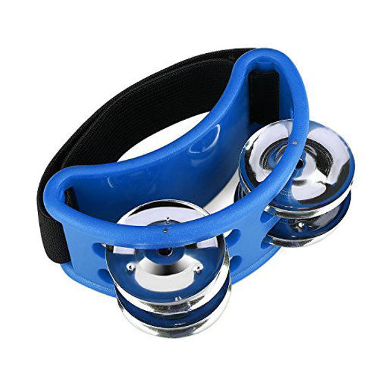 GetUSCart- Flexzion Foot Tambourine Percussion with Double Row Steel ...