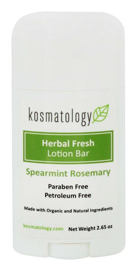 Picture of kosmatology Herbal Fresh (Spearmint-Rosemary) Organic Lotion Bar, 2.65 oz