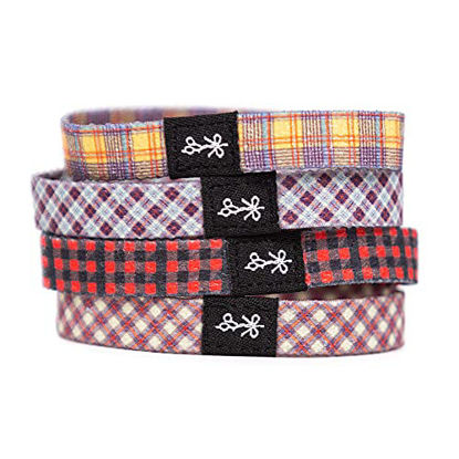Picture of Hair Ties For Guys | Superior, No-Rip, No-Slip Hair Ties for All Hair Types (The Good Plaid & Flannel)