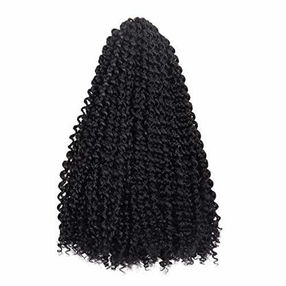 Picture of Dorsanee Passion Twist Hair Water Wave Crochet Braids for Passion Twist Crochet Hair Passion Twist Braiding Hair Hair Extensions (6Packs, 16Inch, 1#)