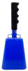 Picture of 9.6 inch Blue Bell Black Handle Cowbell with Stick Grip Handle Used for Cheering at Sporting Events - Cow Bell by Stewart Trading
