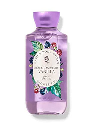 Picture of Bath & Body Works Black Raspberry Vanilla Signature Collection Shower Gel, White Citrus, 10 Ounce (Black Raspberry Vanilla)