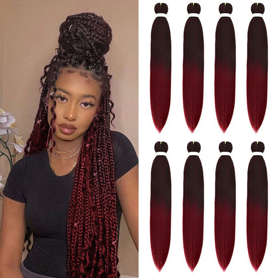 GetUSCart 8 Pack Ombre Braiding Hair Pre Stretched 36