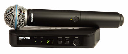 Picture of Shure BLX24/B58 Wireless Microphone System with BLX4 Receiver and BLX2 Handheld Transmitter with BETA 58A Mic Capsule Optimized for Lead Vocal Applications - J11 Band