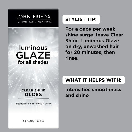 GetUSCart John Frieda Luminous Glaze Clear Shine Hair Gloss, AntiFade