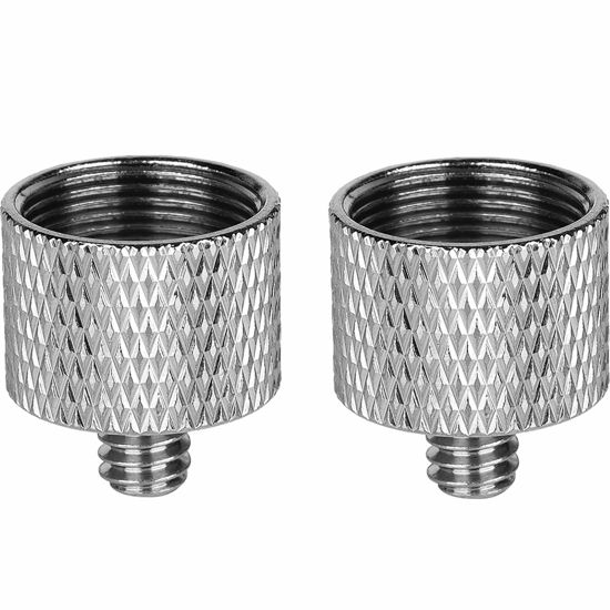 GetUSCart Anwenk Mic Stand Adapter 5/8 to 1/4 Adapter Mic Thread Screw