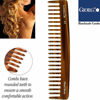 Picture of Giorgio G47 Large 6 Inch Hair Detangling Comb, Wide Teeth for Thick Curly Wavy Hair. Long Hair Detangler Comb For Wet and Dry. Handmade of Quality Cellulose, Saw-Cut, Hand Polished, Tortoise Shell