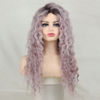 Picture of Fencca Purple Wig Long Curly Wigs for Women Ombre Purple Wavy Curly Synthetic Wig Free Part Natural Looking Wig