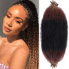 Picture of 20 Inch 3 Tones Pre-Separated Springy Afro Twist Hair 8 Packs Spring Twist Hair For Distressed Soft Locs Marley Twist Ombre Brown Braiding Hair Synthetic Hair For Black Women (10 Strands/Pack,1B3027#)