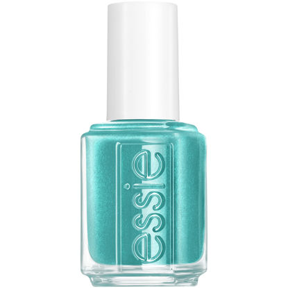 Picture of essie nail polish, ferris of them all collection, vintage teal glossy shine nail color with a shimmer finish, main attraction, 0.4600 fl. oz.